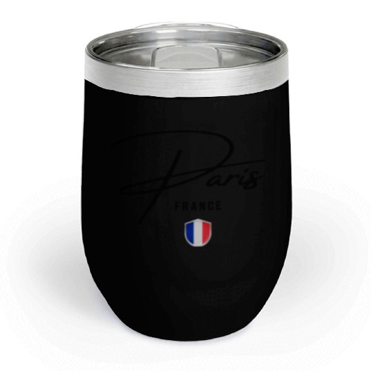 I love Paris, Paris France Chill Wine Tumblers