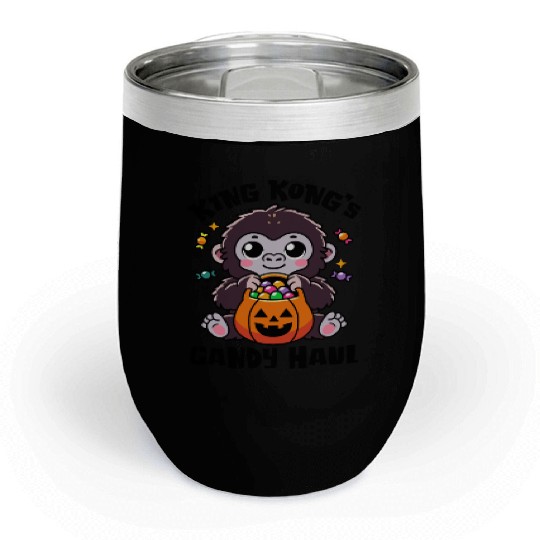 Kingkong's Candy Haul Halloween Trick-or-Treat Bag Chill Wine Tumblers
