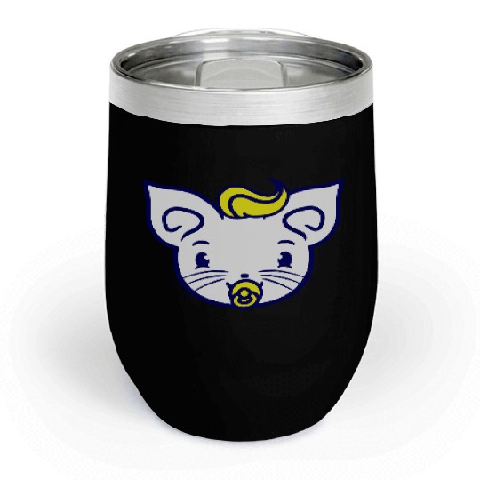 Baby Cat Cute Pacifier Kitten Toddler Child Face Chill Wine Tumblers