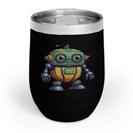 Robot Melon Chill Wine Tumblers