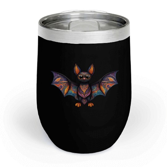 Halloween Bat Alebrije Chill Wine Tumblers