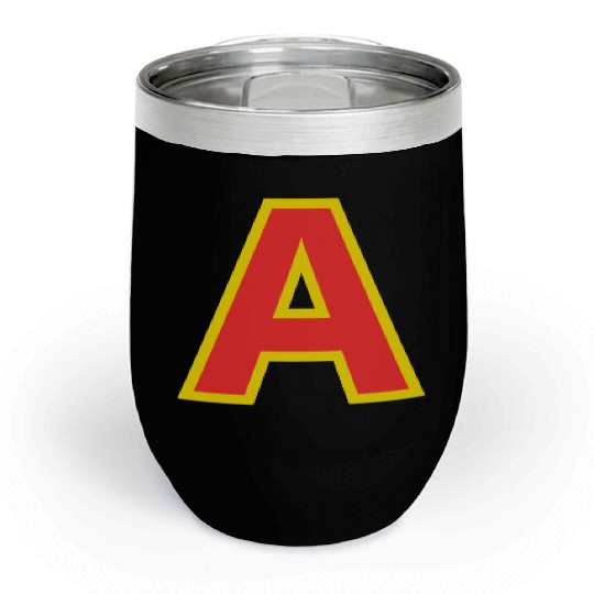 Yellow A On Red For Alvin Costume Halloween Fancy Chill Wine Tumblers