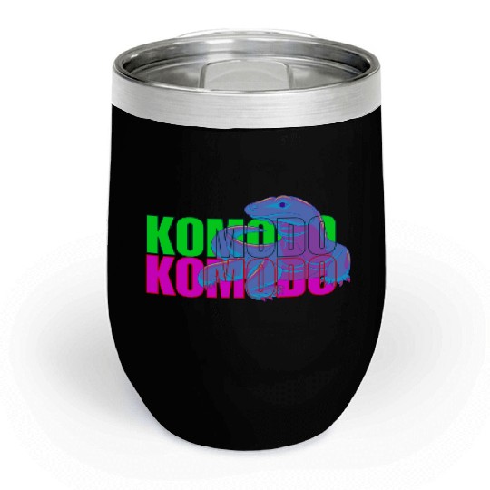 Majestic Komodo Dragon Chill Wine Tumblers