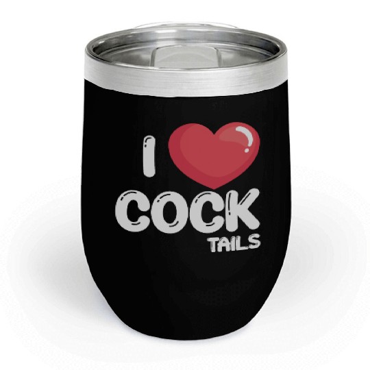 Funny I Love Cocktails 2 Chill Wine Tumblers
