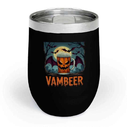 Halloween Beer Drinker Vambeer Costume Chill Wine Tumblers
