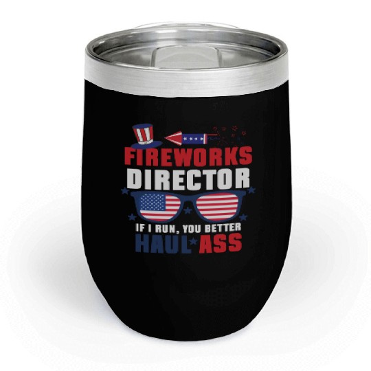 Fireworks Director 8 Chill Wine Tumblers