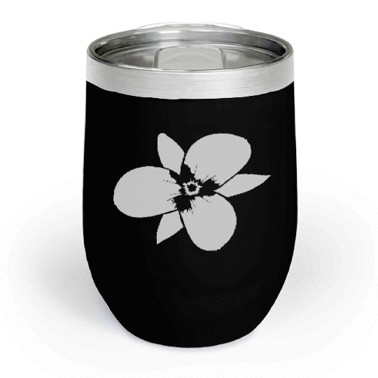 White Beautiful Flower Spring Summer Nature Flower Chill Wine Tumblers