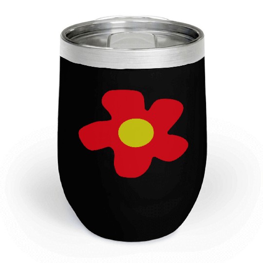 Red Beautiful Flower Spring Summer Nature Flowers Chill Wine Tumblers