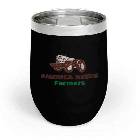 America Needs Farmers Chill Wine Tumblers