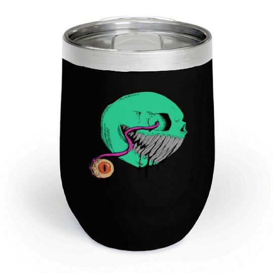 Cringe Zombie Pac Man Chill Wine Tumblers