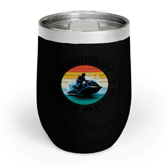 Jet Ski Hydrotherapy Ocean Adventure Watersports Chill Wine Tumblers