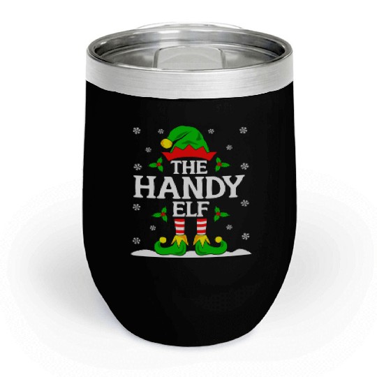 The Handy Elf Christmas Chill Wine Tumblers