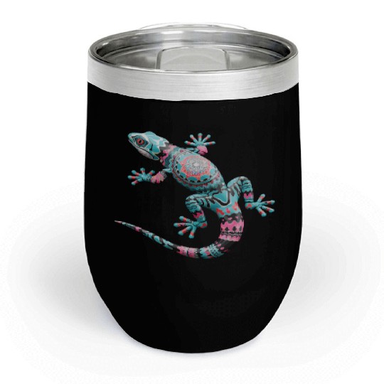 Cute Chameleon for Lizard Pet Lover Chill Wine Tumblers