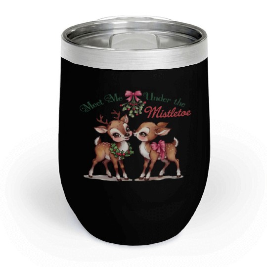 Merry christmas, Christmas Retro Chill Wine Tumblers