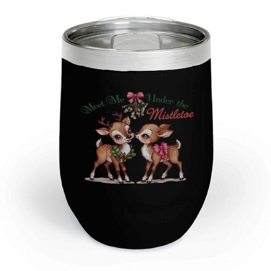Merry christmas, Christmas Retro Chill Wine Tumblers