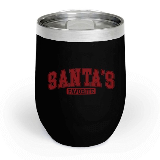 Santa Christmas, Christmas Retro Chill Wine Tumblers
