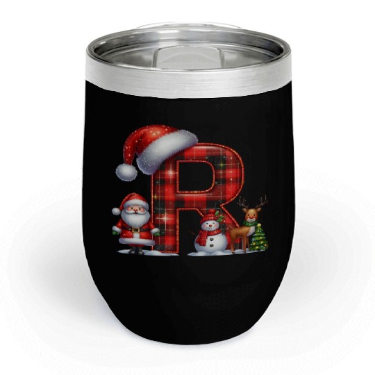 Merry Christmas, Christmas Retro Chill Wine Tumblers