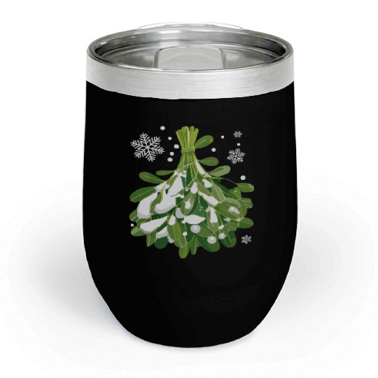 Mistletoe Chill Wine Tumblers