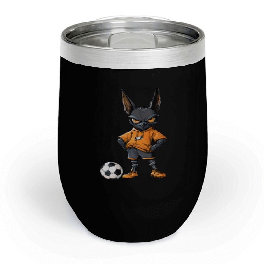 Bat soccer Chill Wine Tumblers