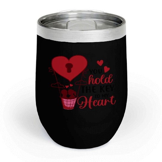 Valentines Day, Valentine Retro Chill Wine Tumblers