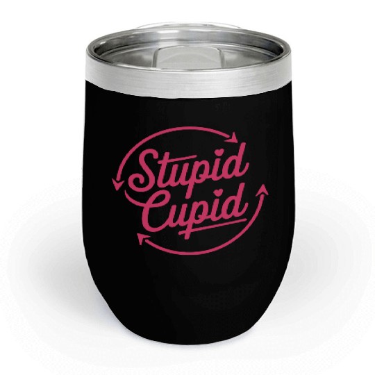 Stupid Cupid Sublimation Chill Wine Tumblers