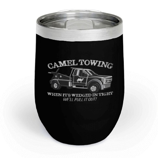 Retro Camel Towing Chill Wine Tumblers
