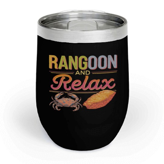 Crab Rangoon Lover American Chinese Sea Food Chill Wine Tumblers