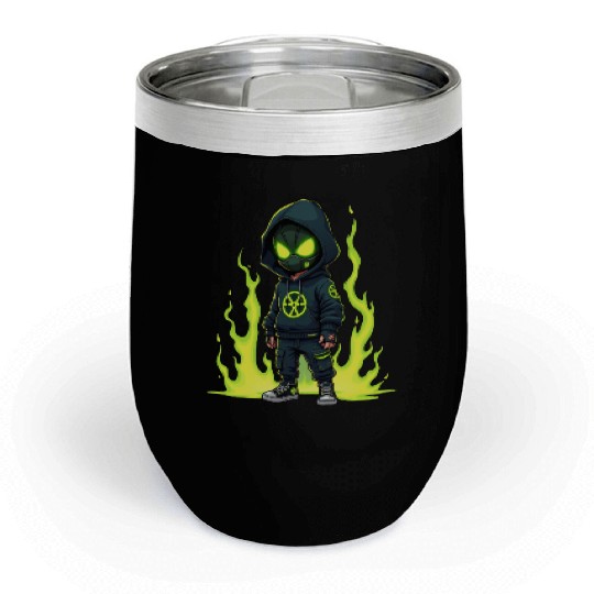 Toxic Menace - Radioactive Streetwear Warrior Chill Wine Tumblers