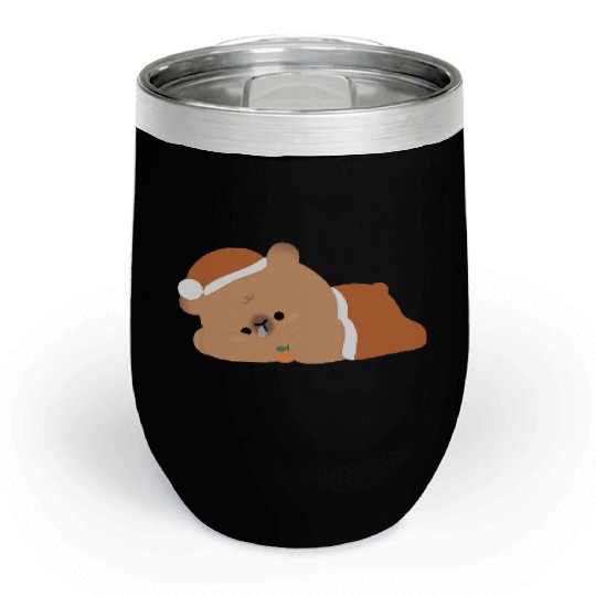 Tired Capybara Chill Wine Tumblers