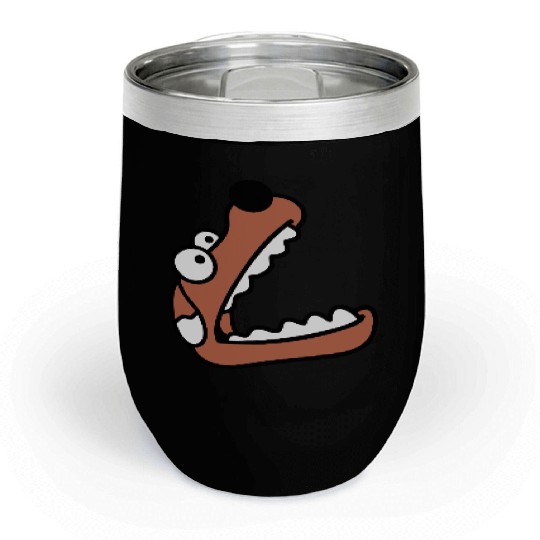 Dog Big Mouth Snout Hunger Looks Up Greedy Eating Chill Wine Tumblers