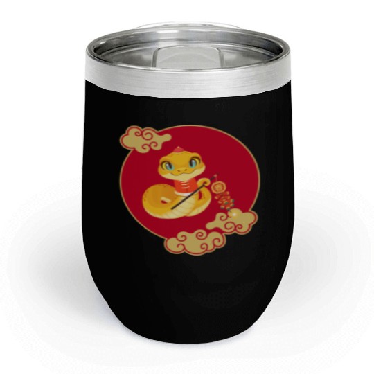 "Lunar New Year Lucky Chill Wine Tumblers