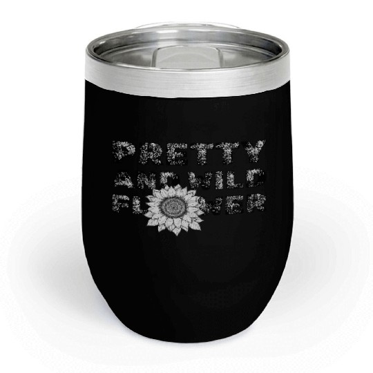 Pretty and Wild Flower - Hiking - Women Chill Wine Tumblers