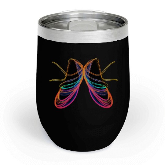 Ballet Shoes Steamwave Art Chill Wine Tumblers