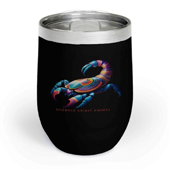 Scorpio Spirit Animal Scorpion Alebrije Male Chill Wine Tumblers
