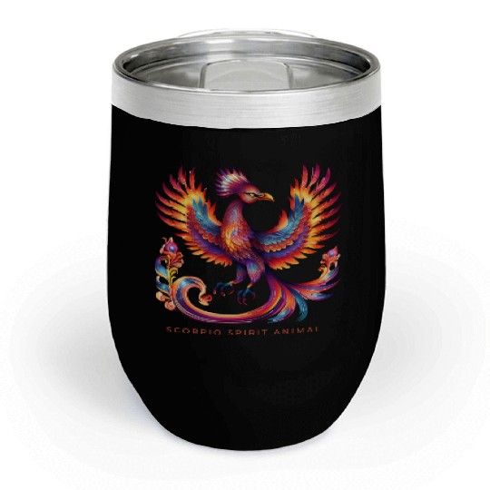 Scorpio Spirit Animal Phenix Alebrije Male Chill Wine Tumblers