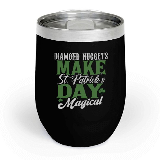 Diamond Nuggets Make St Patricks Day Magical Chill Wine Tumblers