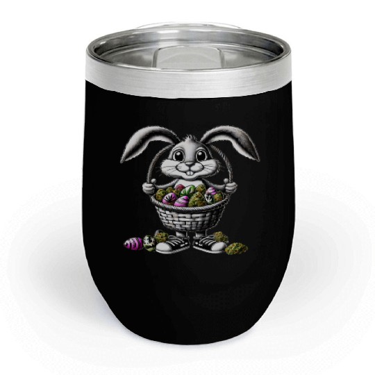 Easter Bunny's Green Surprise - Cannabis and Egg Chill Wine Tumblers