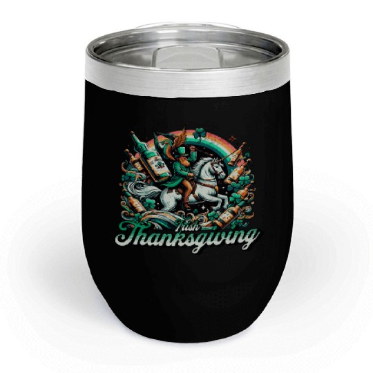 Irish Thanksgiving Chill Wine Tumblers