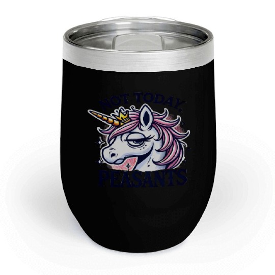Cute Pony – Cute and cheerful pony art funny Pony Chill Wine Tumblers