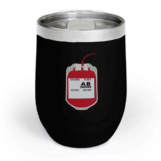 AB Negative Blood Bag Chill Wine Tumblers