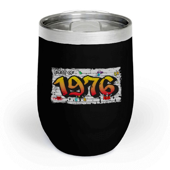Vintage Vibes 1976 Graffiti – 49 Years of Urban Chill Wine Tumblers