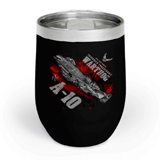 A10 Warthog Fairchild Thunderbolt USAF Fighter Air Chill Wine Tumblers