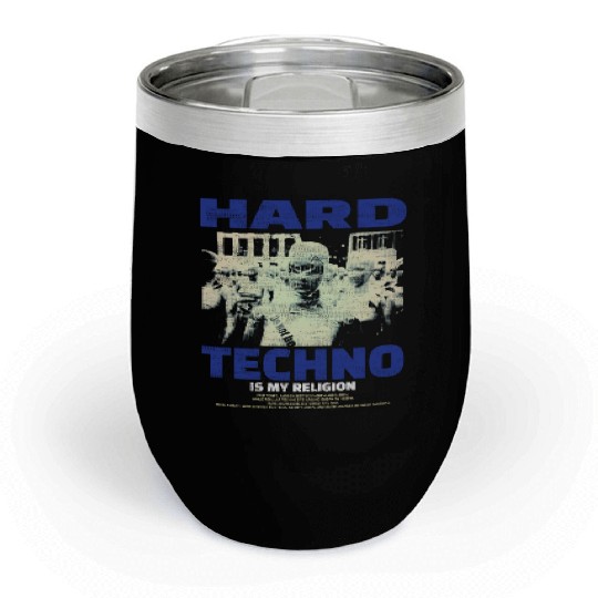 Techno House Party EDM Festival Goa Electro Rave Chill Wine Tumblers