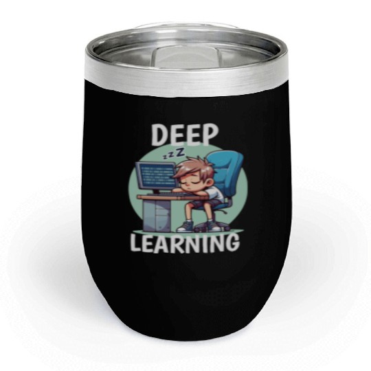 Deep Learning – Sleeping Data Scientist, AI Chill Wine Tumblers
