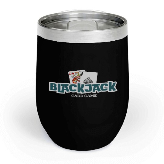 Blackjack: The Classic Card Game Chill Wine Tumblers