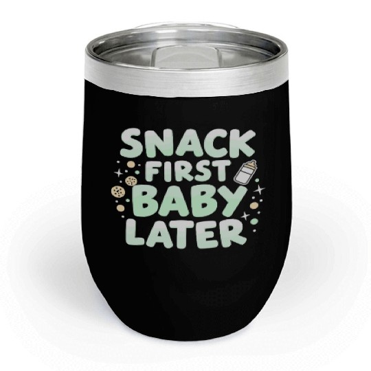 Pregnancy Cravings Funny Maternity Food Baby Bump Chill Wine Tumblers