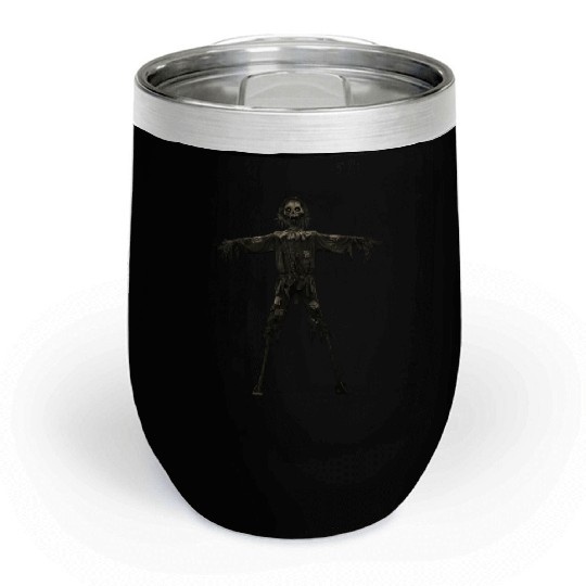 Scary Scarecrow Chill Wine Tumblers