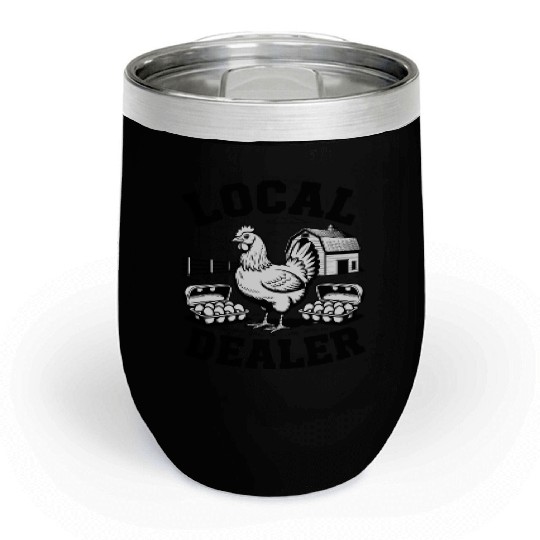 Local Egg Dealer Easter Sunday Easter Egg Chill Wine Tumblers