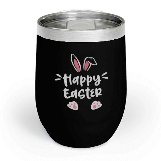 Cute Easter Bunny & Eggs – Fun Spring Design Chill Wine Tumblers