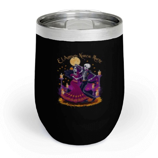 Day of the Dead Chill Wine Tumblers